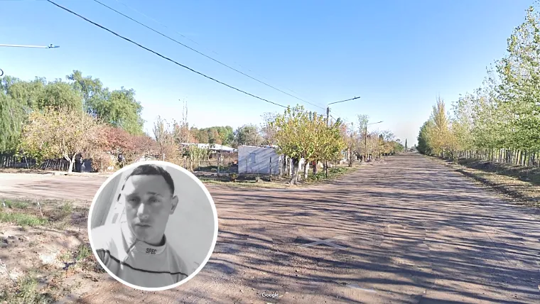 La esquina de Bonano y San Juan en Chapanay, donde mataron a Salafia.