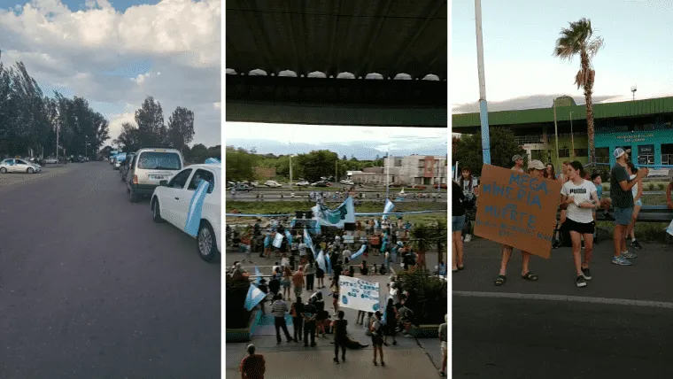 Protesta antiminera san carlos