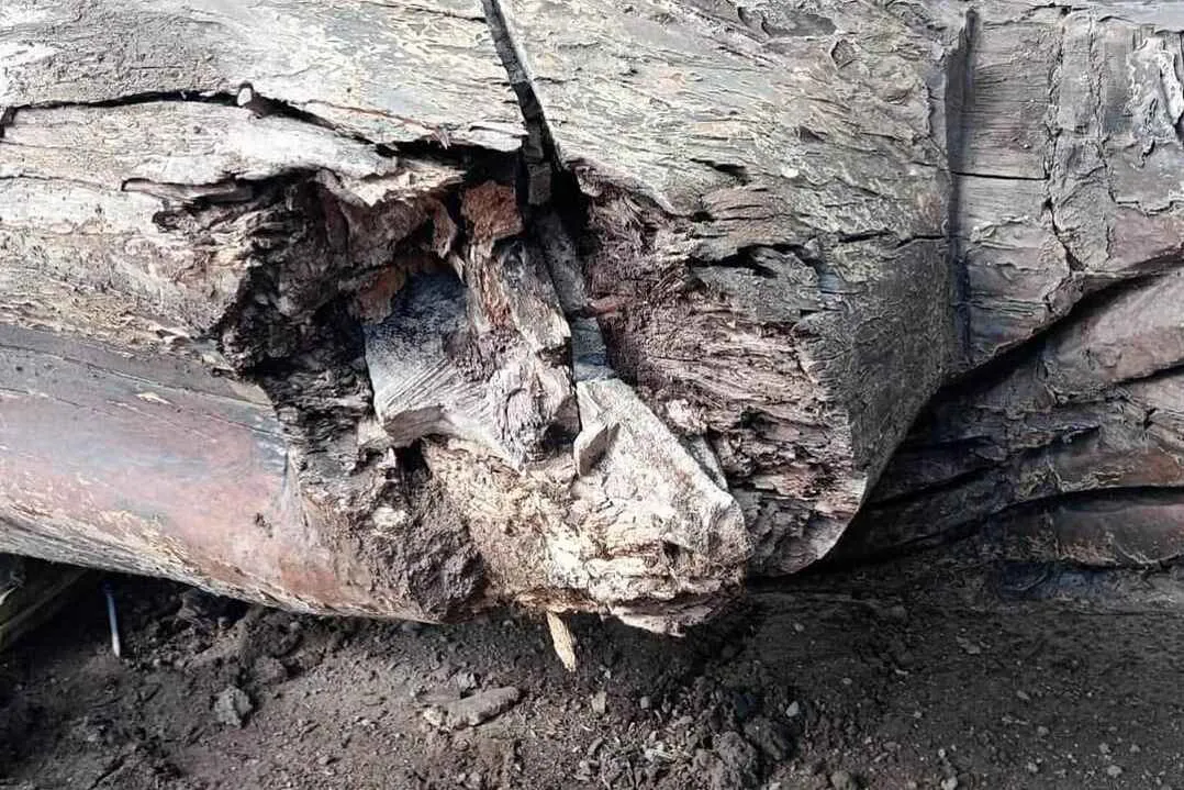 Caída del cristo en Tunuyán 01