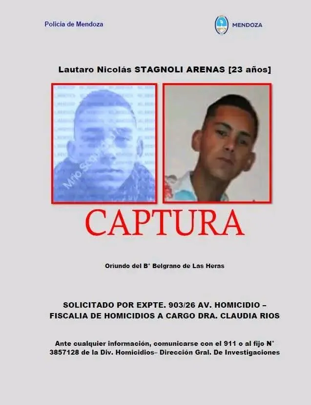 pedido captura leandro nicolás stagnoli