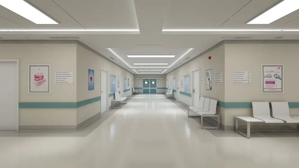 pasillo hall hospital