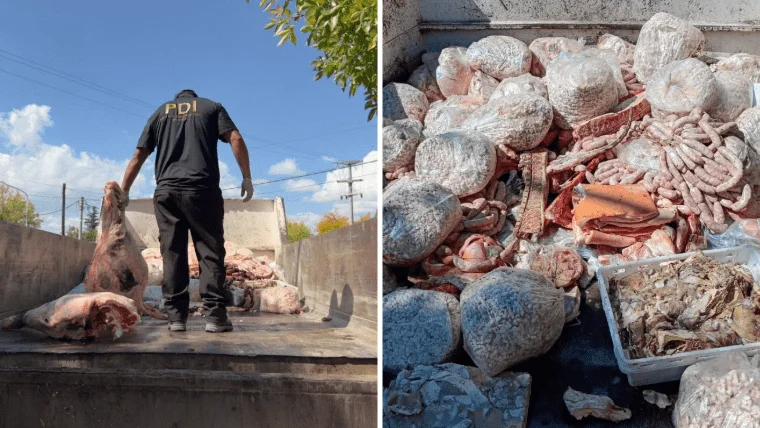 Secuestro carne mal estado San Carlos