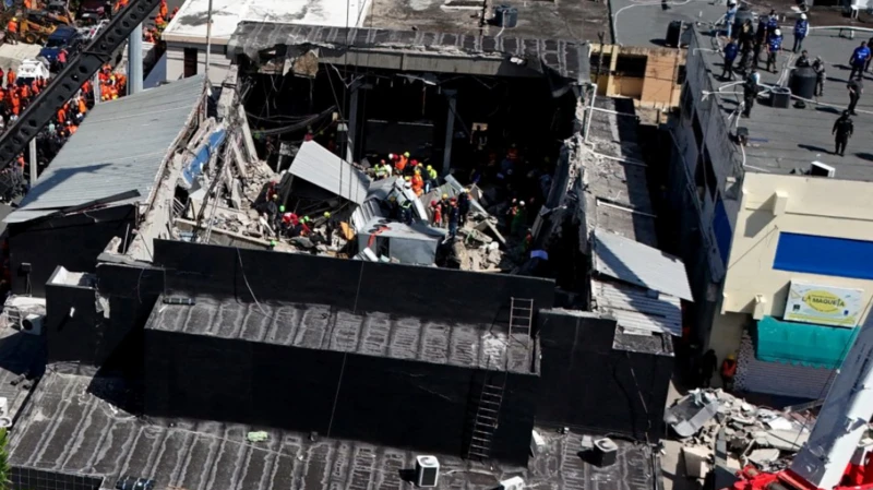 Colapso discoteca Jet Set en República Dominicana