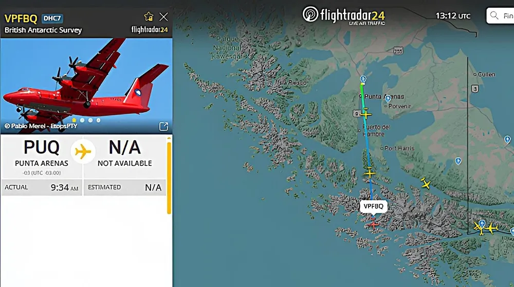 avion-britanico-despegando-chile-el-sur