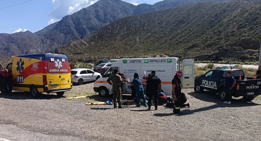 rescate accidente potrerillos