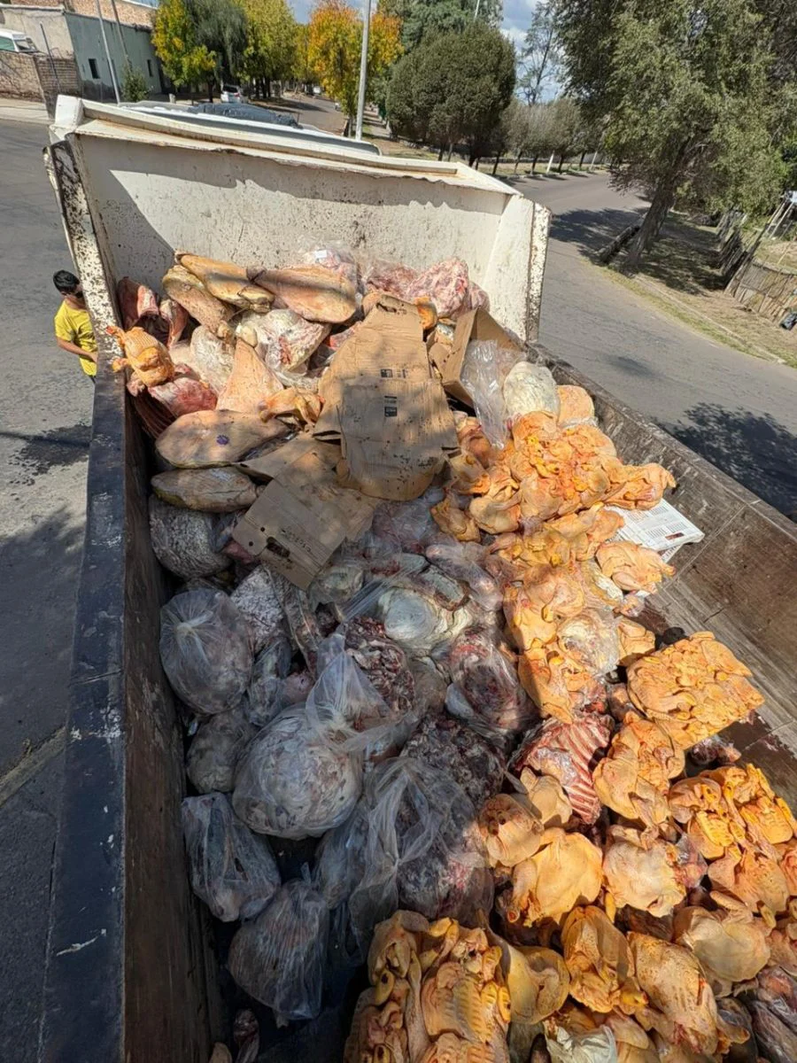 secuestro de alimentos en mal estado carne San Carlos