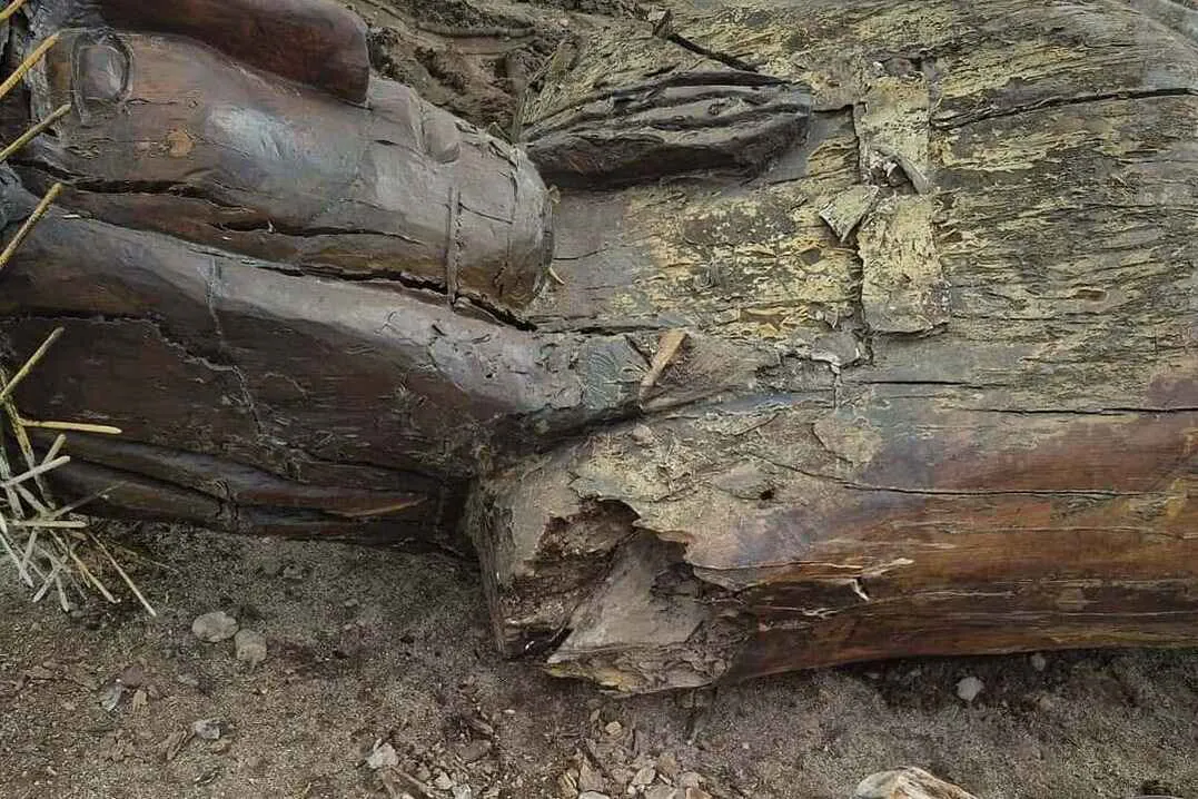 Caída del cristo en Tunuyán 02 Caída del cristo en Tunuyán 02