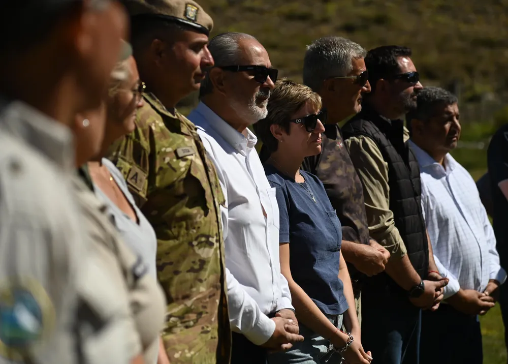 Autoridades en apertura de temporada Laguna del Diamante