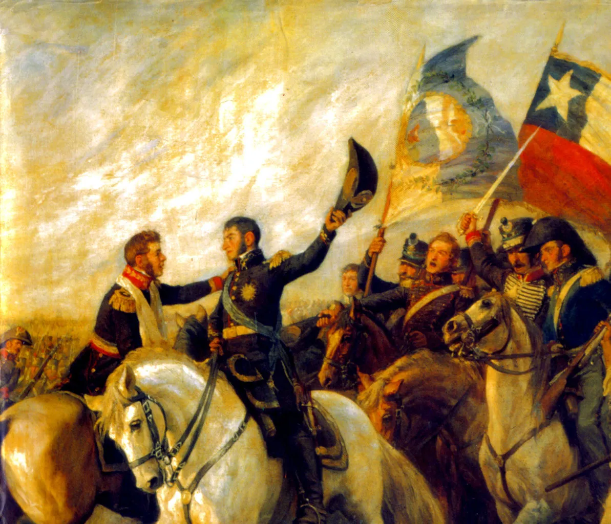 abrazo de maipú san martín ohiggins