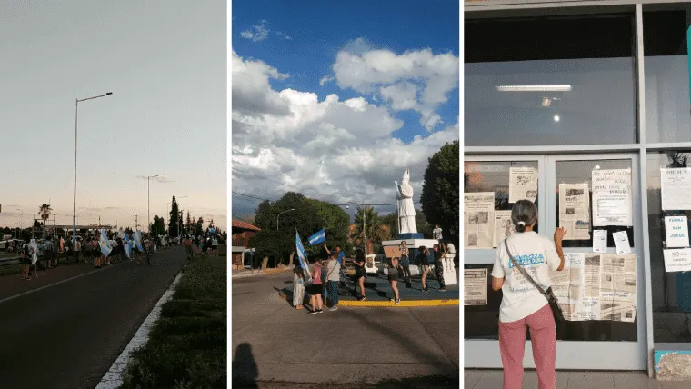 manifestación antiminera san carlos