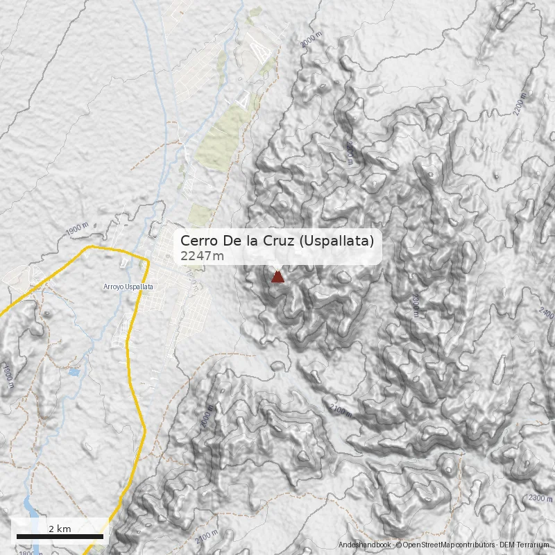 Cerro de la Cruz Uspallata - Las Heras