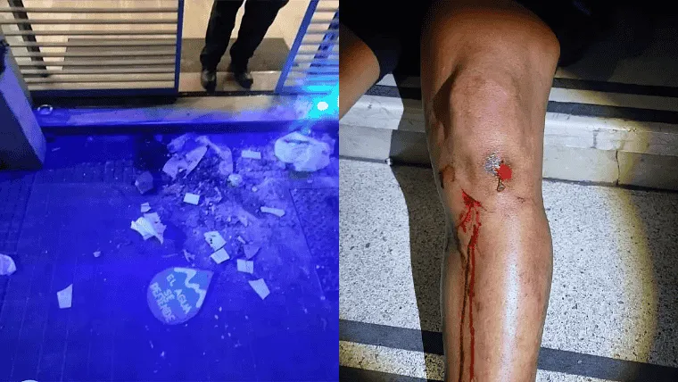 Disturbios protesta antiminera