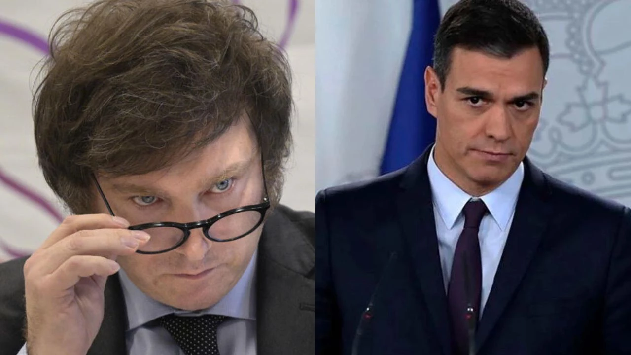Javier Milei Pedro Sánchez